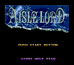 Aisle Lord Title Screen